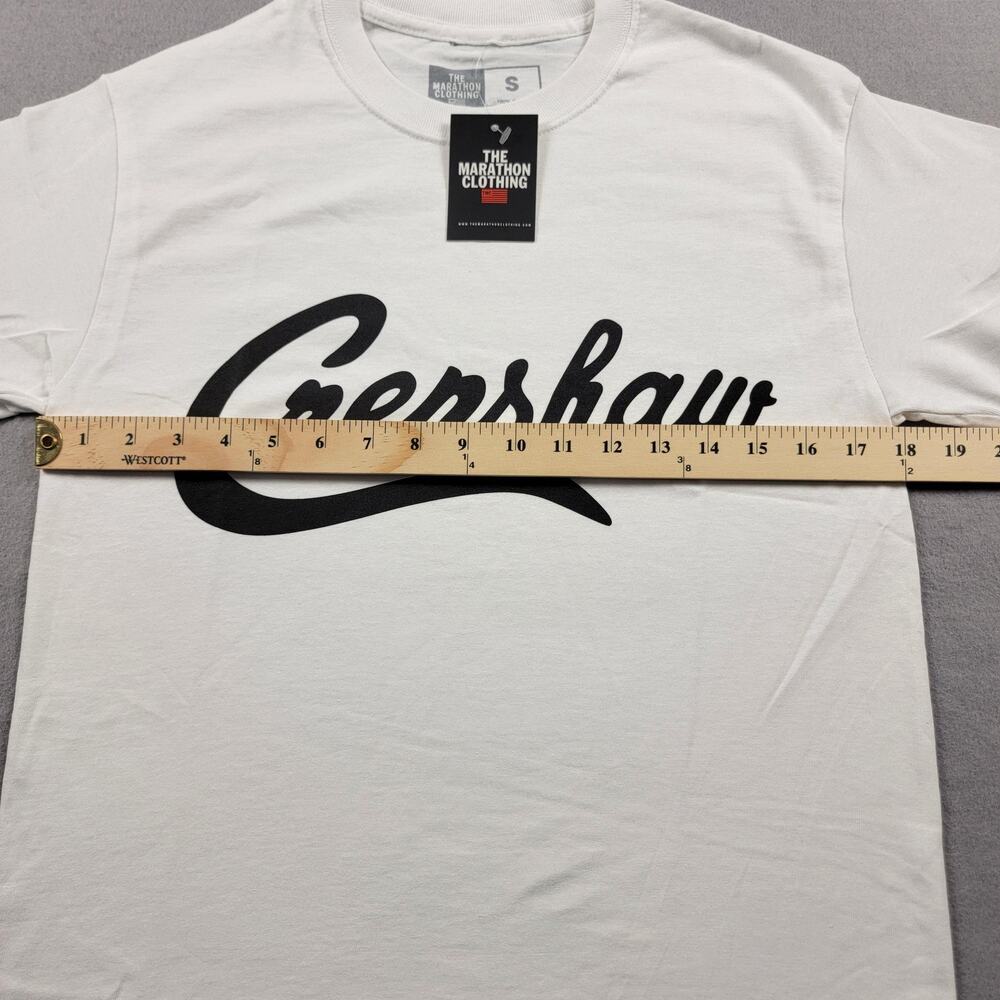 The Marathon Clothing Crenshaw Shirt Mens Small White Graphic Tee Streetwear - Picture 8 of 9
